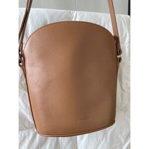 Steven Alan leather crossbody bag - camel color